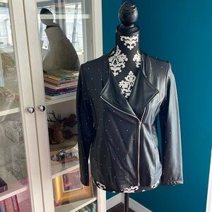 Lysse Vegan Leather Moto Style Studded Jacket​​